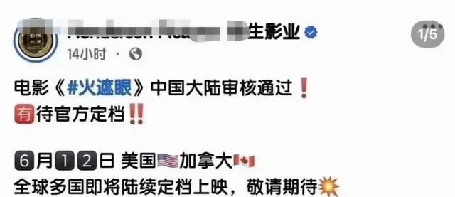 谢苗主演《火遮眼》内地过审，8.9分硬核动作片迎档期与删减双重考验 | 资讯配图